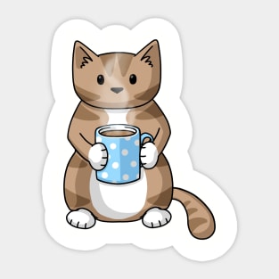 Coffee Cat Sticker